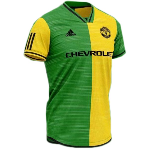 Camiseta Manchester United Concepto 2019-2020 Amarillo Verde